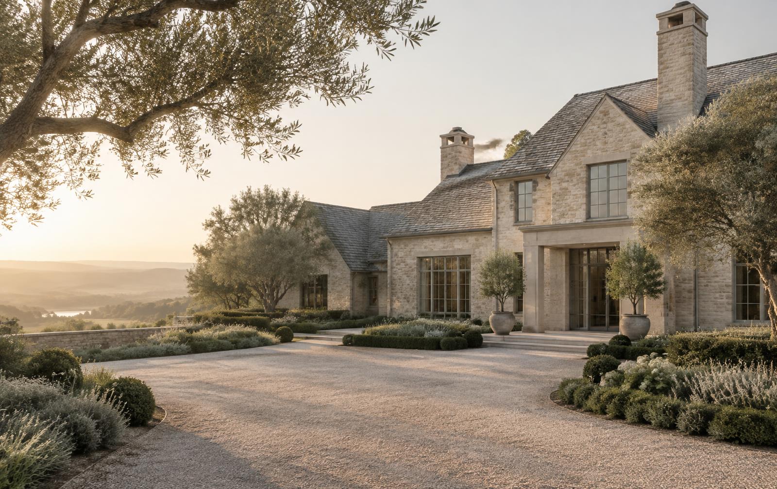 Private country estate exterior